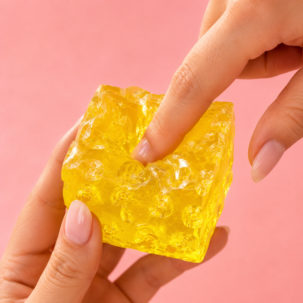 Cheese Cube Stress Relief Squishy
